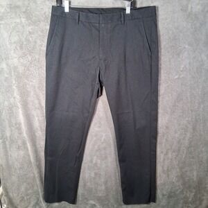 Bonobos Thursday Pant Men 36x30 Slim Fit Charcoal Gray Herringbone Pattern